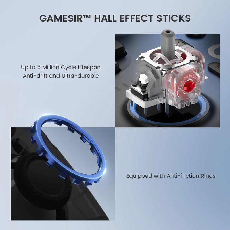 Controle sem fio GameSir Super Nova Switch com dock de carregamento, joystick de PC com efeito Hall para Nintendo Switch 2, iPhone e Android