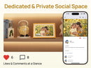 ARZOPA Porta-Retratos Digital com Tela Sensível ao Toque de 10,1" e Wi-Fi | Presente Ideal para a Família | Compartilhe Fotos e Vídeos pelo Aplicativo | D10 Dourado Metálico