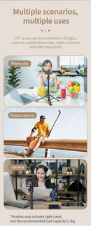 Ulanzi MT-79 2M Tripé Universal Portátil Suporte de Lâmpada de Liga de Alumínio LT028 Luz de Preenchimento Câmera Leve Câmera de Ação