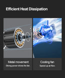 Bomba de ar portátil E-ACE para carro, com bateria de 6000mAh, 12V e 150PSI, sem fio/com fio, para pneus de bicicleta, bolas e motos.