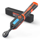 Chave de torque digital ajustável de 0,6 a 340 N.m, precisão de 2%, com alerta LED/sonoro para carros, motos e motocicletas.