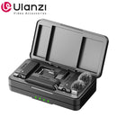 Microfone de lapela sem fio Ulanzi A100 para câmera iPhone 16 15 Pro Max Android DJI Action Pocket 3 com gravação dupla ao vivo