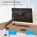 Suporte de mesa para monitor Bewiser de 13" a 32" com capacidade de peso de até 9 kg (19,8 lbs), altura ajustável, rotação de 360°