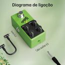 Pedal de overdrive analógico mini Nobels Natural ODR-mini2 com novo controle de corte de graves variável e True Bypass.