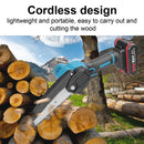 Motosserra KKMOON 21V 4/6/8 polegadas Serra elétrica de corrente sem fio Serra de poda portátil Serra elétrica portátil para marcenaria Ferramenta de corte
