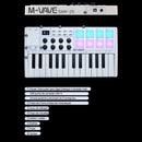 Controlador de teclado MIDI USB M-VAVE com 25 teclas, 8 pads de bateria retroiluminados, 8 knobs e 2 touch strips. Instrumentos musicais para teclado.