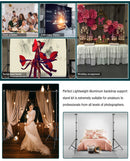 SH Novo Kit de Suporte para Fundo de Foto 2X2M 2X3M 2,6X3M com Ajuste de Altura para Estúdio Fotográfico com Clipe