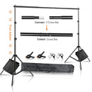 SH Fotografia Fundo Suporte de Fundo Kit de Suporte de Tela de Quadro com Estojo de Transporte para Estúdio de Fotografia e Vídeo de Musselina