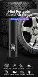 Bomba de ar portátil E-ACE para carro, com bateria de 6000mAh, 12V e 150PSI, sem fio/com fio, para pneus de bicicleta, bolas e motos.