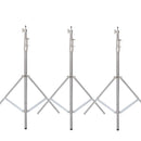 Tripé superestável de 2/2,9 m, grande, dobrável, suporte de luz, estrutura de elevação, rodas, fotografia, softbox, estúdio fotográfico, aço inoxidável