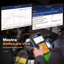 Scanner automotivo OBD2 FOXWELL NT650 Elite com funções de reset de SAS, A/F, Óleo, EPB, BRT e TPS (mais de 26 funções). Ferramenta profissional para diagnóstico de veículos.