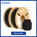 Filamento PLA fosco ELEGOO 1 kg, filamento FDM para impressora 3D de 1,75 mm, precisão dimensional de +/- 0,02 mm, bobina de papelão de 1 kg (2,2 lbs)
