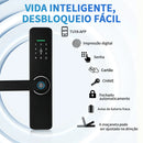 Fechadura eletrônica de porta de impressão digital aplicativo desbloqueio remoto para casa apartamento Tuya wifi