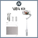 Kit estabilizador gimbal FeiyuTech VB4 para smartphone com rastreamento por IA e luz de preenchimento integrada, haste de extensão de 216 mm, para iPhone/Android.