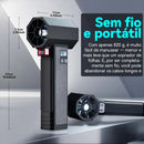 Ventilador Turbo Portátil Booster com Iluminação LED, Soprador de Ar Potente, Sem Escovas, Durável, Alta Velocidade, Potente, 4000mA, 1600g