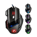 Mouse Gamer com Fio, 7 Botão, Retroiluminado, Ergonômico e 5500 DPI Ajustável - para Computador e Notebook