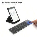 Brasil Teclado dobrável bluetooth mini teclado bluetooth com teclado touchpad sem fio teclado português brasileiro/inglês