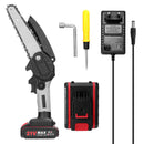 Motosserra KKMOON 21V 4/6/8 polegadas Serra elétrica de corrente sem fio Serra de poda portátil Serra elétrica portátil para marcenaria Ferramenta de corte