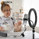 Microfone de lapela sem fio Comica Vimo C C3 C2 C1 2.4G para câmera de smartphone, vlog, streaming de YouTube vs Rode GO II