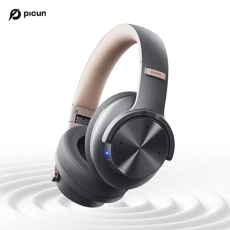 Fones de ouvido com 120 horas de reprodução, Bluetooth Picun B8 3EQ sem fio, baixa latência, chamadas viva-voz