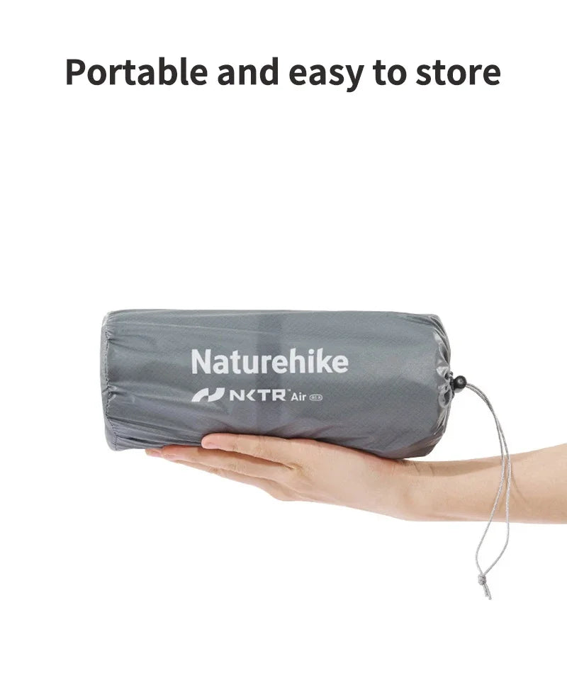 Colchão inflável Naturehike R 5.8 para áreas externas, barraca dobrável portátil, almofada única, ultraleve, para caminhadas, viagem e acampamento