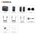 Microfone de lapela sem fio Comica Vimo C C3 C2 C1 2.4G para câmera de smartphone, vlog, streaming de YouTube vs Rode GO II