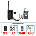 Sistema de áudio sem fio Retekess para guias turísticos: Transmissor FM FT11, Receptor de rádio FM PR13, Ideal para guias turísticos, conferências, igrejas e treinamento para Hajj.