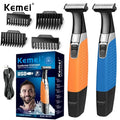 Maquina Barbeador e Aparador de Pelos Elétrico Recarregável Kemei KM-1910 styling trimmer Impermeável
