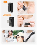 Microfone de lapela sem fio Ulanzi A100 para câmera iPhone 16 15 Pro Max Android DJI Action Pocket 3 com gravação dupla ao vivo