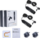 Microfone de lapela Comica XLR, omnidirecional de 3 pinos CVM-V02O para filmadoras Canon Sony Panasonic