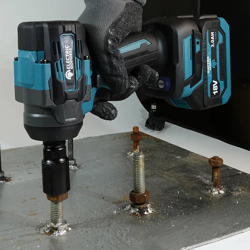 Conjunto de chaves elétricas sem escova EGOD de 1/2'' de alta potência, 500 N.M, para remoção de pneus soltos, ferramentas elétricas para reparo de pneus de carro, para bateria Makita de 18 V