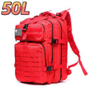 Mochila impermeável de nylon 1000D 30L/50L para atividades ao ar livre, esportes táticos, acampamento, caminhadas, trekking, pesca, caça