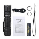 Lanterna tática LED Sofirn SC33 XHP70.3 HI 5200lm Potente 21700 Tipo C Recarregável com interruptor eletrônico Luz externa