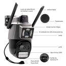 Câmera de segurança Icsee IP sem fio Wi-Fi HD 6MP 4K, ultra HD à prova d'água e prova de poeira