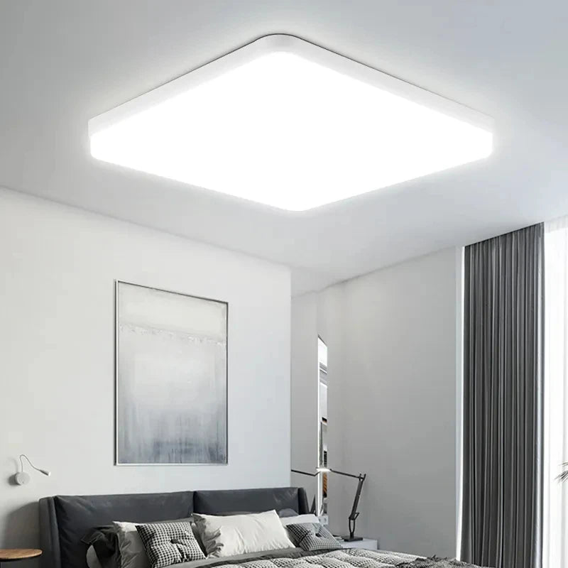 Luminária de teto LED 110V 220V à prova d'água, moderna, 20W/30W/40W/50W para sala de estar, quarto, banheiro e cozinha