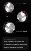 MHW-3BOMBER Compactador de café 51/53,35/58,35 mm 2 molas Compactador de café expresso Base de rosca de aço inoxidável Acessórios para café de barista doméstico