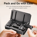 Microfone de lapela sem fio Ulanzi A100 para câmera iPhone 16 15 Pro Max Android DJI Action Pocket 3 com gravação dupla ao vivo