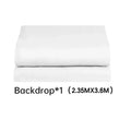 Cenário de tela verde Chromakey grande portátil com suporte para fotografia, sistema de suporte para gravação de vídeo e foto 240x400 cm