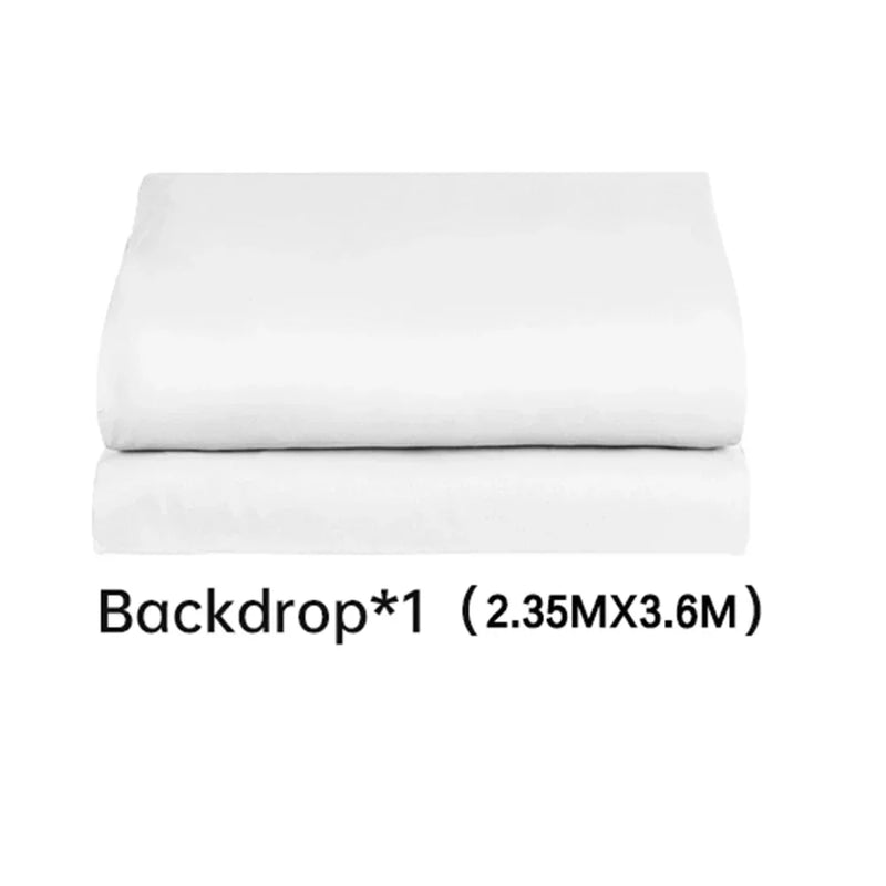 Cenário de tela verde Chromakey grande portátil com suporte para fotografia, sistema de suporte para gravação de vídeo e foto 240x400 cm