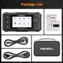 Scanner automotivo OBD2 FOXWELL NT650 Elite com funções de reset de SAS, A/F, Óleo, EPB, BRT e TPS (mais de 26 funções). Ferramenta profissional para diagnóstico de veículos.