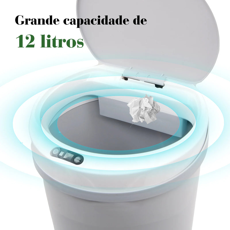 Lixeira de reciclagem automática com sensor/Lixeira de reciclagem automática com sensor, Lixeira de reciclagem inteligente, Lixeira de reciclagem automática para banheiro, Coibeu, Brasil