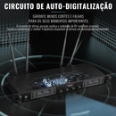 Sistema de microfone sem fio UHF Phenyx Pro PTU-7000 com 4 microfones de mão de 40 canais, varredura automática e seleção de frequência para igrejas