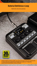 Pedal de guitarra KOKKO KMF-1 com efeito sintetizado, 18 modelos de amplificadores, IR 512, sampler Dot, bateria eletrônica e função de loop. Acessórios para guitarra.