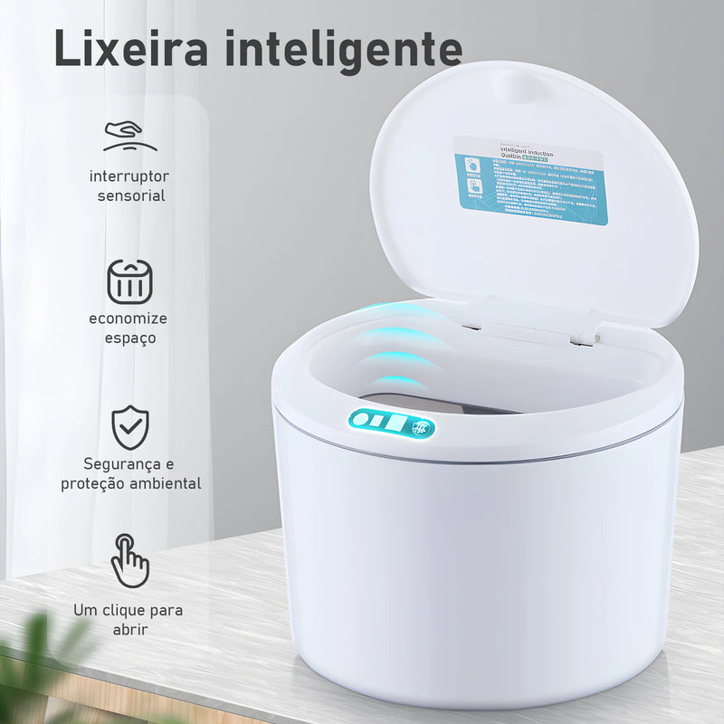 lixeira com sensor automático e inteligente de 3 litros