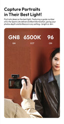 Câmera fotográfica com flash Ulanzi SL01 com transmissão sem fio GN8 6500K para flashes Canon Nikon Sony Fuji Olympus V1 Pro Speedlight