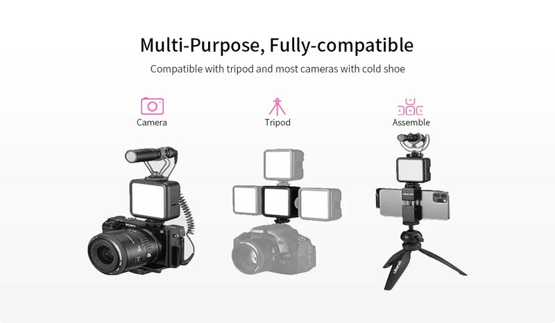 Ulanzi VL49 Mini RGB LED Luz de Vídeo 2700K-9000K Luz de Preenchimento para Câmera Iluminação de Fotografia Pocket Live Tiktok Vlog Lâmpada de Luz