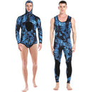Roupa de mergulho camuflada HOT 3mm, roupa de pesca submarina, mergulho, manga comprida, fissão de neoprene, submersível, para homens, manter aquecido, tops e calças