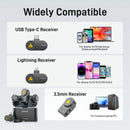 Microfone de lapela sem fio Maono Wave T5 com cancelamento de ruído para gravação de vídeo e streaming, compatível com câmeras de celulares