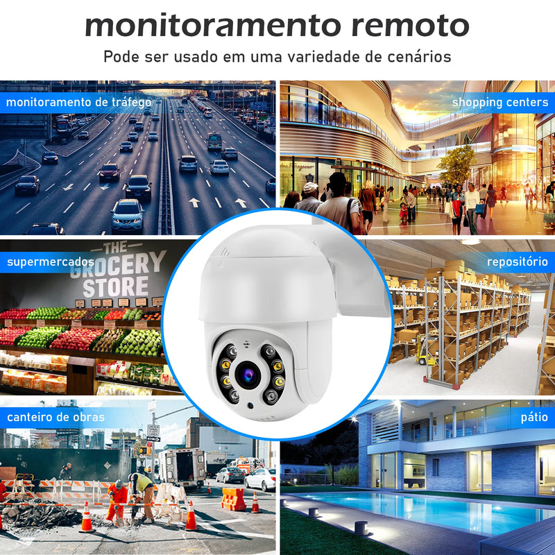 Câmera ICSee de 3MP, Câmeras de Vigilância Wi-Fi, Câmera de Segurança, Monitor, Câmera Wi-Fi Inteligente 360, Vigilância à Prova
