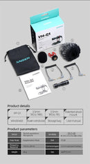 Ulanzi Smartphone Cage Filmmaking Case Small U Rig Hand Grip Phone Video Stabilizer com Cold Mount para iPhone 13 14 15 Android